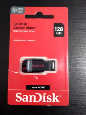 SanDisk Cruzer Blade 128GB USB Flash Drive – New & Sealed