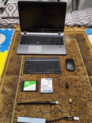 Hp i5 128ssd,1tb hdd 8gb ram with gifts