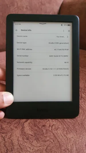 كيندل   kindle basic 10th