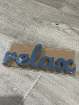 “Relax” wall or table decor