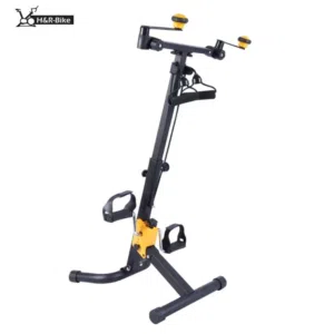 دراجة تمارين دواسة قابلة للطي متعددة لكبار السن، للياقة البدنية لتمرين اليد والقدم مع حبال مقاومه