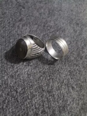 خاتم وذبله فضه اصلي