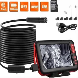 4.3-Inch LCD Screen Inspection Camera IP67 Waterproof Industrial Endoscope 5M  كاميرا فحص بشاشة LCD