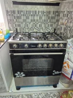 Midea Gas cooker, Gas and electric oven, stove
