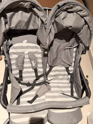 Joie Twin Stroller with Push Button Folding System and Wheel Lock