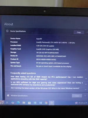 لابتوب لينوفو نظيف جدا اقره الوصف