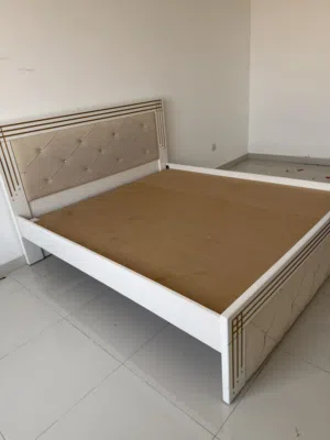 Bed frame without mattress