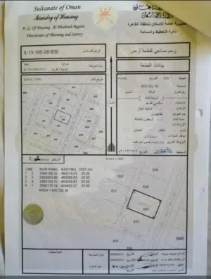 Residential Land for Sale in Al Dhahirah Ibri