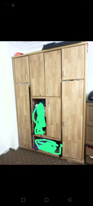 خزانة ملابس بحاجة ادراج عدد 2 وصيانه خفيفه