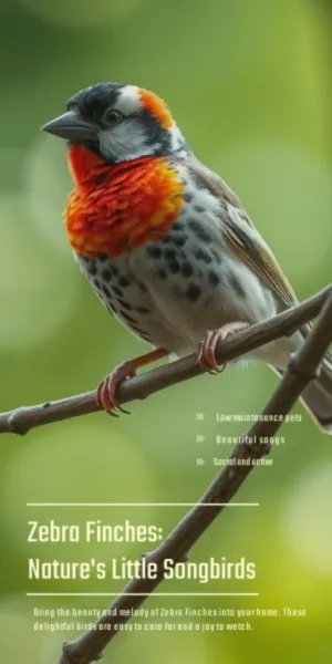 10 Beautiful and Healthy Zebra Finches with Large Spacious Cage Full Set for Sale :)