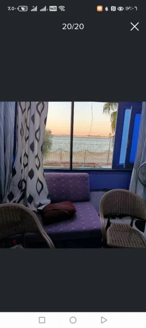 شاليه اول نمره من البحر قرية الجندول بجوار كارفور الاسماعليه بجوار النورس الدور الاول للبيع