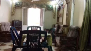 شقة 3غ مفروشة للإيجار بالمندرة (موقف مجان/إطلالة خضراء/20د للبحر ومنتزه)