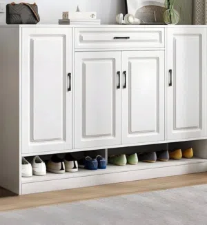 بوفيه المعيشة بلون ابيض