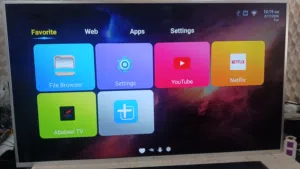 JVC 75" SMART TV FOR SALE WITH ONE YEAR ALL WORLD CHANNELS SUBSCRIPTION