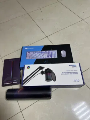 RGB keyboard and mouse RGB Streaming Mic RGB headphone Stand Gaming mat