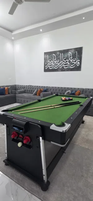 للبيع طاولة بليارد و هوكي وتنس طاوله 3في1