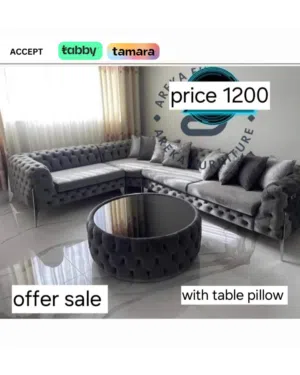 Versatile Design, Lasting Comfort sofa we are selling – كنبة شكل L مريحة وعملية