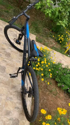 ROCKRIDER Vélo vtt randonnee st 120 noir bleu 27,5"