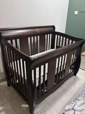 Wooden frame cot with  Mattress