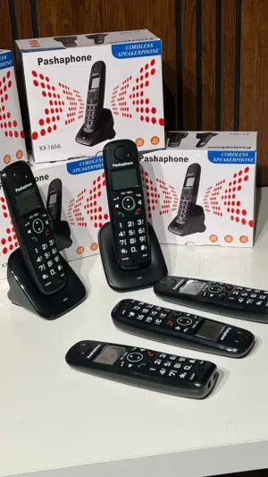 هاتف لاسلكي Pashaphone KX-160A راحة، وضوح، وسهولة استخدام لكل بيت أو مكتب!