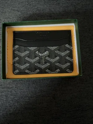 Black goyard card holder