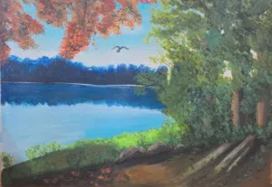 رسم يدوي الوان اكريلك