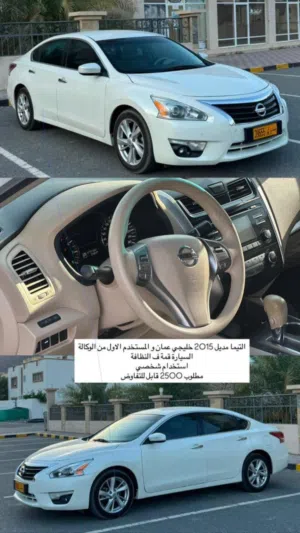 نيسان التيما 2015 SL بفيتة جزئياً وعدادات خليجية، لون أبيض، أوتوماتيك، مستعمل