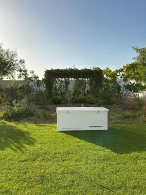 Garden Storage Box–Waterproof Outdoor Deck Box with Marine Grade Stainless Steel