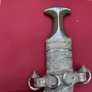 خنجر فضه عمانيه خالصه ومضمونه 925بقرن زراف افريقي