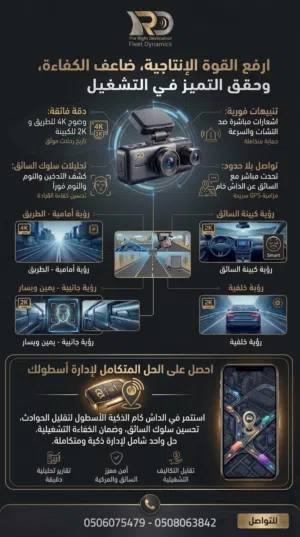 داش كام مع تتبع Dashcam with tracking للسيارات و الشاحنات