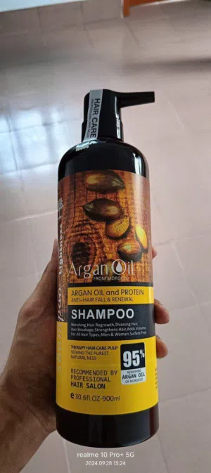 شامبو زيت الأرغان الأصلي من المغرب فقط ب9 دنانير