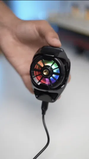 مبرد هاتف احترافي للألعاب والبث المباشر (RGB) - تبريد فوري وصامت