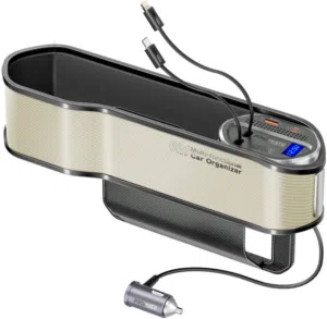 Promate 65W Multi-Functional Car Organizer  Charging Station