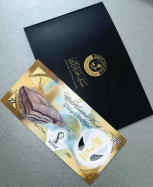 Official FIFA Commemorative Bank Notes Qatar 2022
