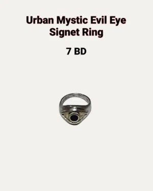 Urban Mystic Evil Eye Signet Ring — 7 BD