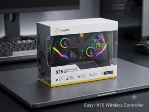 جوستك  التحكم اللاسلكية EasySMX X15 عصي تحكم وأزرار Hall Effect لمنع مشكلة الـ Drift وزيادة الدقة