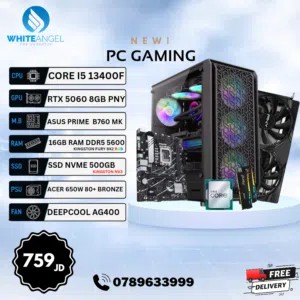 PC Gaming i5 13th + RTX 5060 8gb بسعر 759 دينار