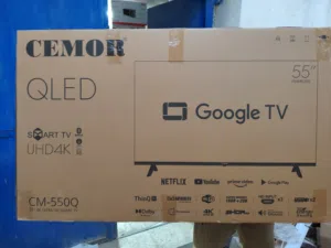 عرض نااار على شاشه سيمور كيو ليد 55 بوصه Google TV سيمور فور كي سمارت كيو ليد