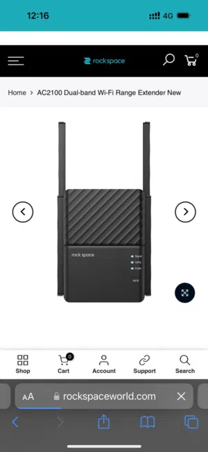 Rockspace Ac 2100 راوتر مقوي بث