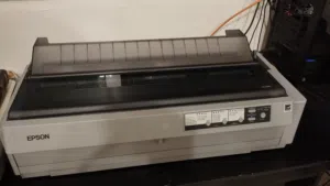 للبيع – طابعة Epson LQ-2190 دوت ماتريكس + سكانر HP ScanJet G3010