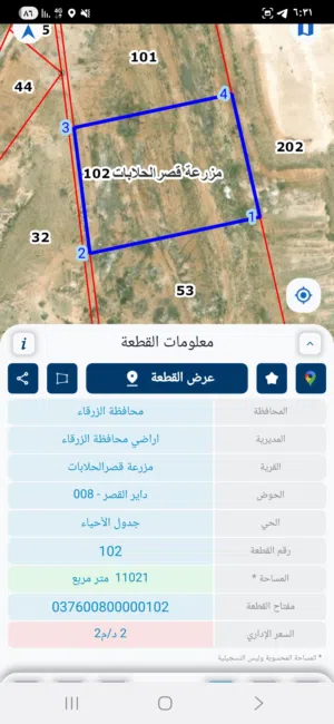 Farm Land for Sale in Zarqa Zarqa Private University