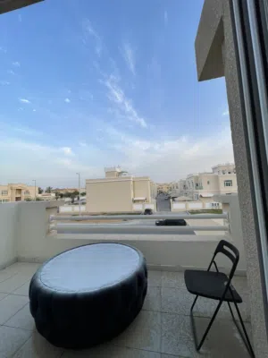 Furnished studio apartment with balcony for rent in Khalifa A