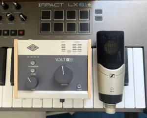 Ua volt 176 audio interface+Sennheiser MK4 mic