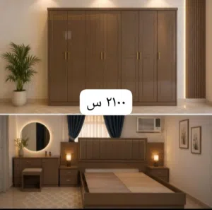 غرف نوم جديد وكنب جديد ومكيفات مستخدم نظيف