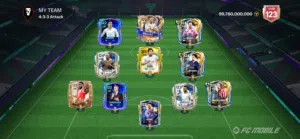 Fc mobile account Messi 124