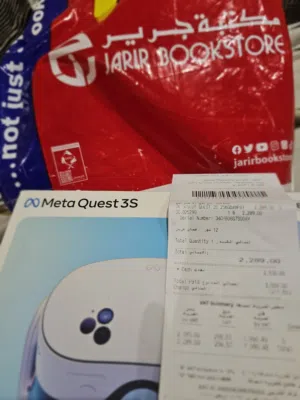 نظارة VR META QUEST 3S 256GB جديدة لم تستعمل ولا يوم بحالتها من جرير