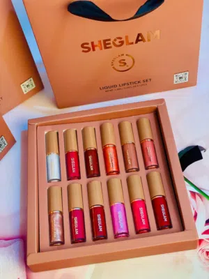 سيت حمر SHIGLAM الفخم  إذا تدورين الأناقة بكل لوك... هذا السيت معمول إلج   يحتوي على:  12