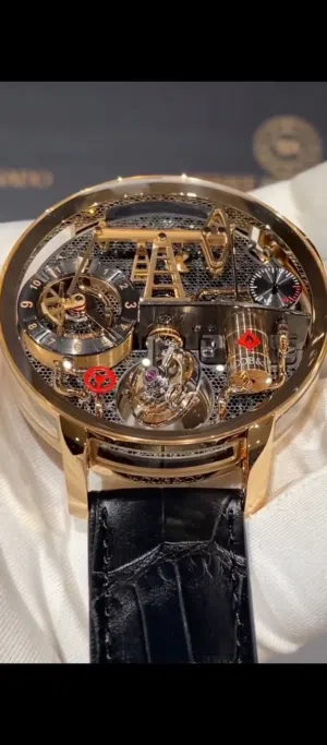 Oil Rig watch with pump working