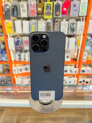 iPhone 15 pro max 256g بطارية 83% لون كحلي  esim جهاز وكالة  خالي من الخدوش