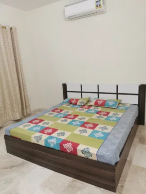 Wooden bed